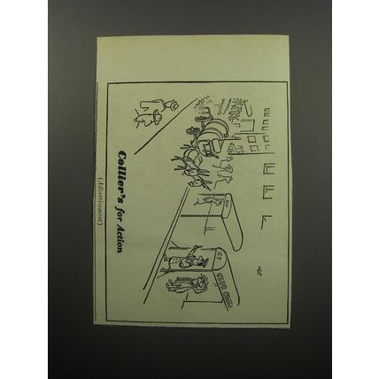 1951 Collier's Magazine Advertisement - cartoon by Virgil Partch - Doorman