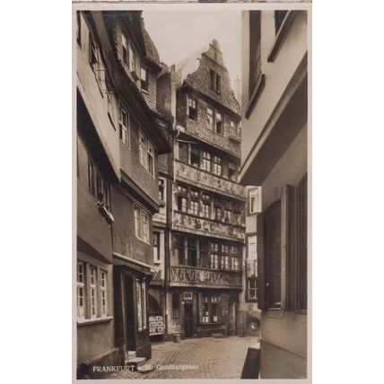 Frankfurt Goldhutgasse Germany Real Photo Postcard