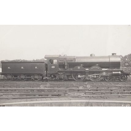 NBR Hazeldean 878 Train With Driver Antique Real Photo Postcard