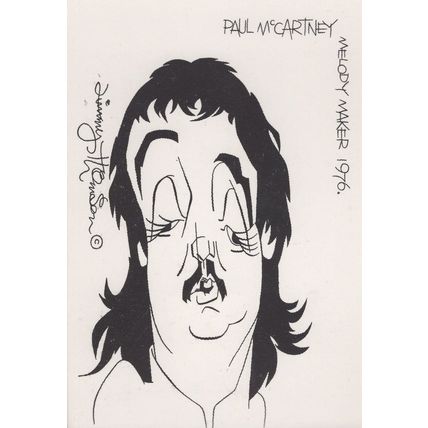 Paul McCartney The Beatles Scottish Artist PB Melody Maker Postcard