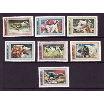 HUNGARY 1972 DOGS SG 2659 / 2665 SET 7 VALS UM MINT#4