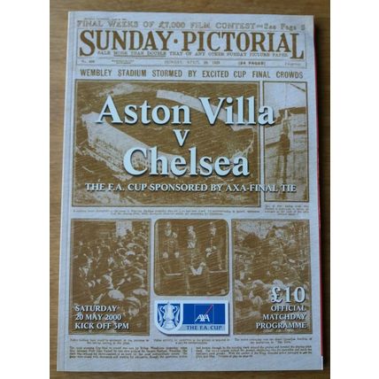 2000 FA Cup Final Programme & Ticket – Chelsea vs Aston Villa (Last at Wembley)