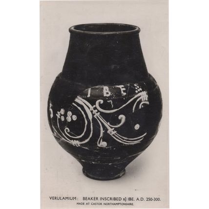 Northamptonshire Old Roman Beaker 250AD Castor Postcard