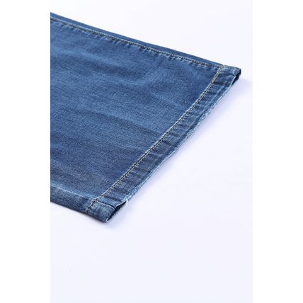 Blue Slouchy Wide Leg Jeans