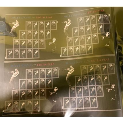 4692-93, Miles Davis Press Sheet of Four Panes of 20 Stamps - Stuart Katz