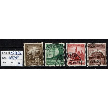 Los H22465: Deutsches Reich Mi. 665/68, gest.