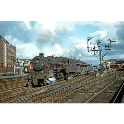 pu3435 - Steam Engine No.45009 dep Kilmarnock Station, Ayrshire - print 6x4