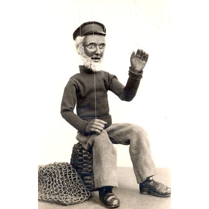 Sailor Marionette Lanchester Malvern Worcs Puppet Theatre Antique Postcard