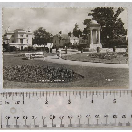 old postcard Vivary Park, Taunton
