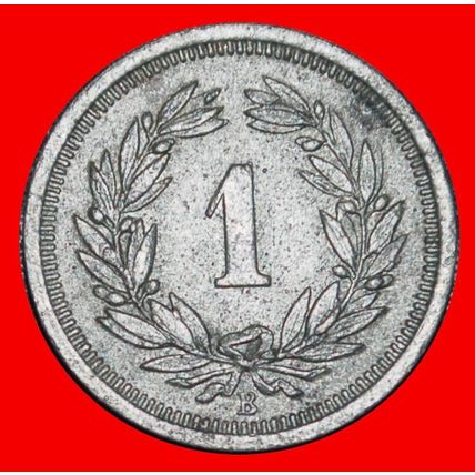 Ⰶ HAT ON THE SHIELD: SWITZERLAND★ 1 RAPPEN 1944B! WAR ISSUE★LOW START★NO RESERVE