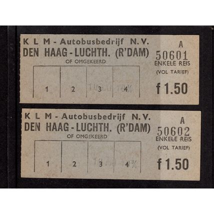 Bus Tickets KLM Autobus tickets DEN HAAG to LUGHTH (Rotterdam)