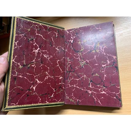 1877 "THE CHRISTIAN YEAR" THOUGHTS IN VERSE JOHN KEBLE LEATHER ANTIQUE BOOK (P5)