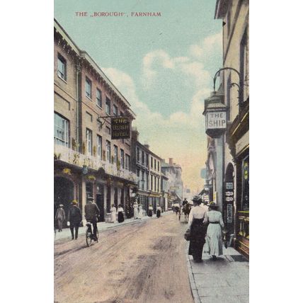 EC242 FARNHAM - THE 'BOROUGH'. PRINTED POSTCARD