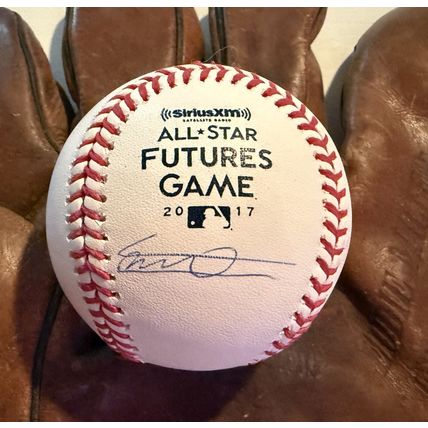 Vladimir Guerrero Jr. Signed Autographed OML 2017 All Star Futures Baseball JSA