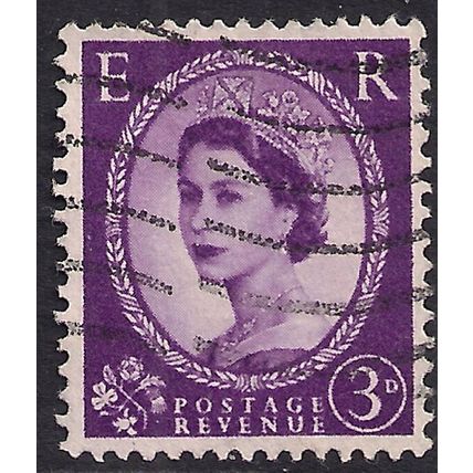 GB 1958 QE2 3d Lilac Wilding Wmk 179 SG 575 ( J1164 )