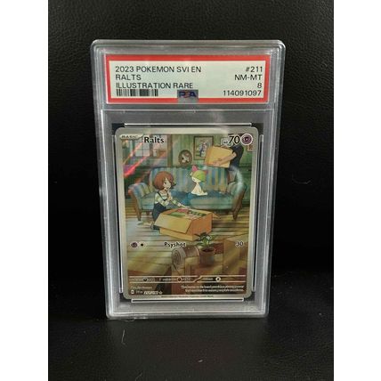 Ralts #211 | Pokemon Scarlet & Violet Graded PSA 8 Pokemon Trading Card