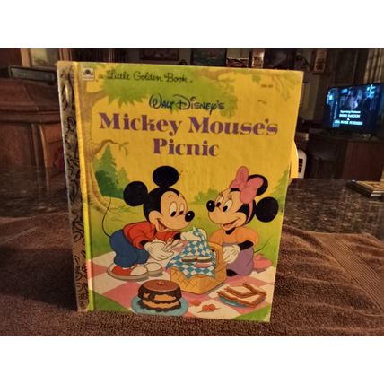 Little Golden Book Walt Disney's Mickey Mouses Picnic By Jane Werner 1996 100-69