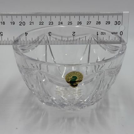 Waterford Crystal Variety Bowl 5" Poland #142017 Clear Etched Decor Vintage