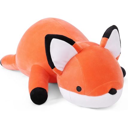 24" 4.2Lbs Fox Weighted Stuffed Animals, Giant Weighted Plush Animal, Cuddle Sen