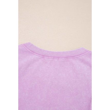 Phalaenopsis Mineral Wash Patched Chest Pocket Casual Tank Top