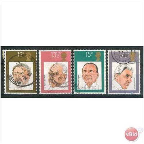 GB stamps 1980 used Set - SG 1130-1133 - British Conductors