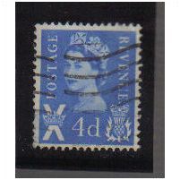 1958/67 GB SCOTLAND 4D ULTRAMARINE F/U SGS2