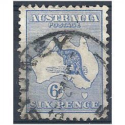 Australia 1913 SG9 6d Ultramarine Fine Used.