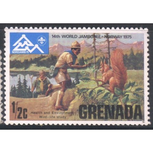 Grenada 1975 - SG713- ½c multi - Wildlife Study - MH