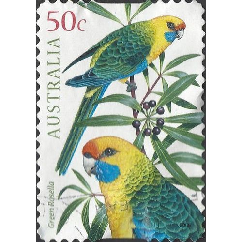 AUSTRALIA, BIRDS, Green Rosella, green 2005, 36c