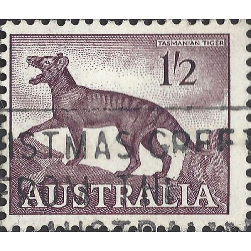 AUSTRALIA, MAMMAL, Thylacine, violet 1962, 1/2, #2