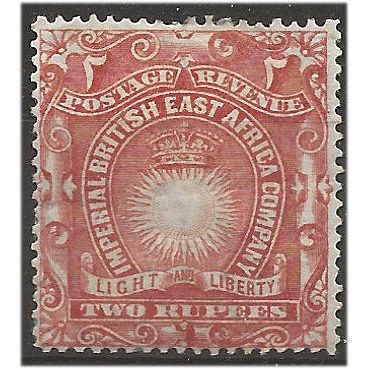 British East Africa 1890 SG16 2 Rupees Brick Red Mounted Mint .. .