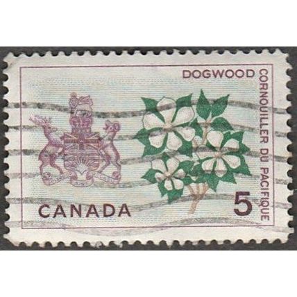 Canada 5c Dogwood. Fine Used