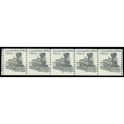 1897A 2c Locomotive Fine MNH Dry Gum PNC 6/5 P0496