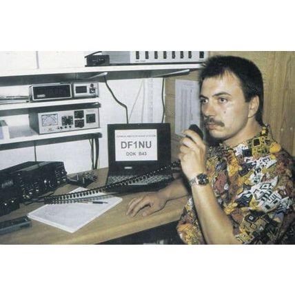 Germany Radio DJ QSL 1970s Postcard