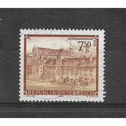 Austria.SG2003 7s 50 Dominican Monastery,Vienna,Fine Used.Aug22