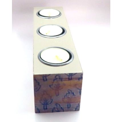 Welcome Home Triple Tea Light Holder 6 CM Gift Home Decor Boxed Decorations