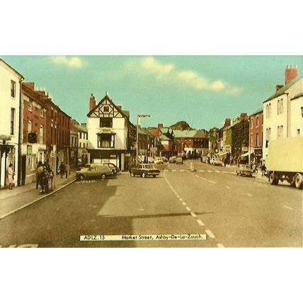 Leicestershire ASHBY DE LA ZOUCH Market Street Postcard (Frith ADLZ.15)