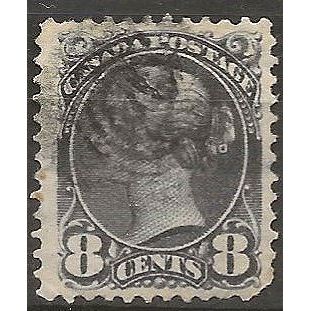Canada 1873 SG120 8c Blackish-Purple Fine Used ..