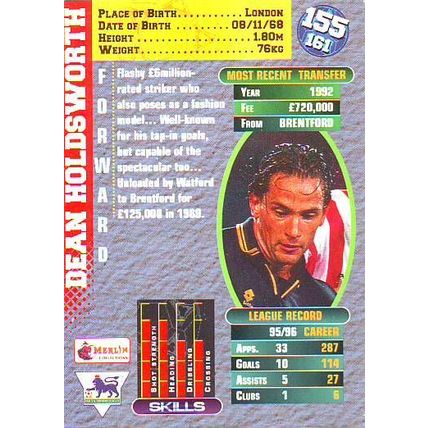 Merlin Premier Gold English Premier League 1996/97 Dean Holdsworth