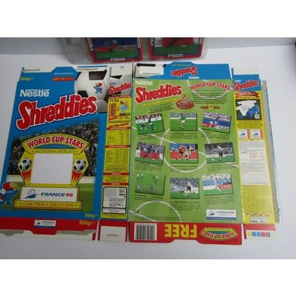 Nestle 1998 Shreddies Cereal Box France 98 World Cup Cards 500g