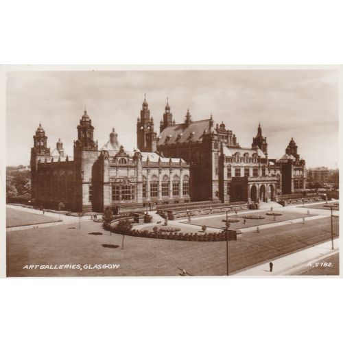 Art Galleries Glasgow Lanarkshire Postcard (LKS77179)