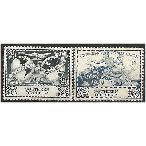 Southern Rhodesia 1949 UPU Set SG68-69 Mounted Mint ....
