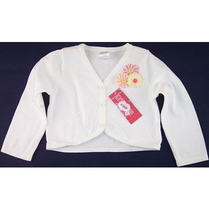 NWT Gymboree Girl's White Cropped Sweater, Freshly Picked, 3, $34.50