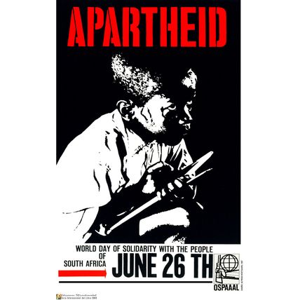 Political OSPAAAL POSTER.Anti-Apartheid.South Africa.Segregation History art.a9