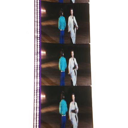 Dancing In The Streets. Bowie /Jagger Pk GB - 031E. 1 STRIP OF 5- 35MM FILMCELLS