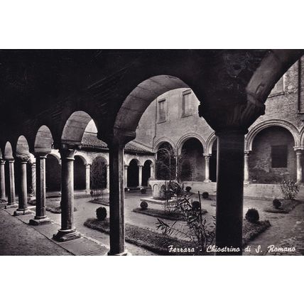 Ferrara St Saint Romanus Small Cloister Real Photo Italian Postcard
