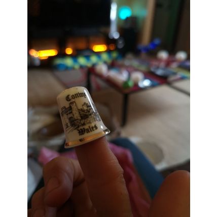 3 Welsh Ceramic Thimbles