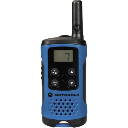 PAREJA DE WALKIE TALKIE MOTOROLA T41 AZUL PEQUEÑOS Y LIGEROS PMR446 DE USO LIBRE