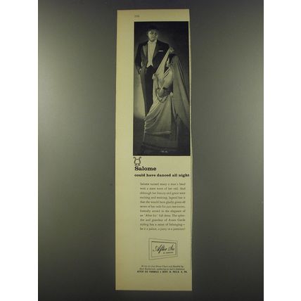 1956 After Six Fashion Ad - Salome could have danced all night