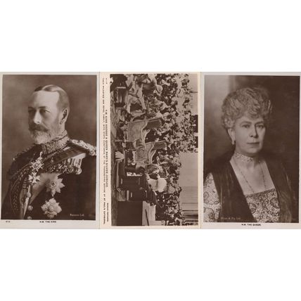 King George V Queen Mary Silver Jubilee 3x Real Photo Postcard s